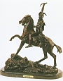 Scalp Bronze Statue by Frederic Remington