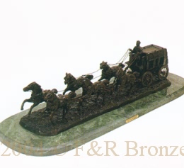 It's No Lady's Job bronze by Charles Russell