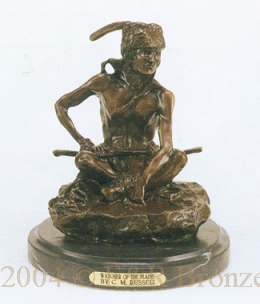 Watcher of the Plains bronze by Russell