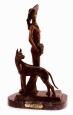 Lady with Great Dane bronze by Chiparus