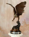 Museum Eagle bronze sculpture by Moigniez
