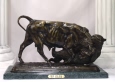 Bear and Bull bronze by Bonheur