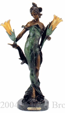 Diane Bronze lamp by Roche