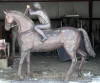 Jockey on Horse bronze