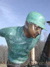 Polo Player bronze sculpture