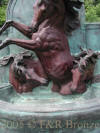 Giant Three Horse Wall Bronze Fountain
