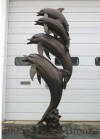 Five Jumping Dolphins bronze reproduction