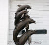 Five Jumping Dolphins bronze reproduction fountain