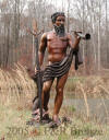 Brown Patina Neptune bronze