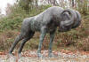 Abstract Ram bronze statue