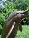 Single Dolphin bronze fountain