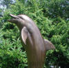 Single Dolphin bronze reprodcution fountain