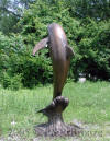 Single Dolphin bronze sculpture