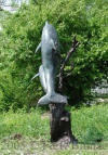 Dolphins with Coral bronze fountain