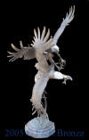 Fighting Eagles bronze statue by Max Turner