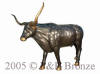 Texas Longhorn bronze
