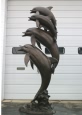 Five Jumping Dolphins bronze reproduction fountain