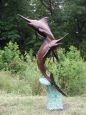 Two Swordfish bronze