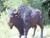 Heroic Bison bronze statue