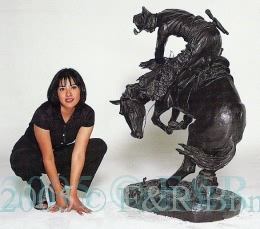 Monumental Rattlesnake bronze