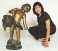 Water Bearer bronze sculpture