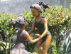 Two Girls In Fountain bronze 