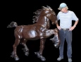 Prideful Stallion bronze statue