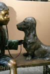 Life Size Playing Doctor Bronze statue