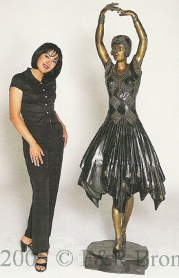 Miss Kita bronze statue by Chiparus