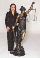 Blind Justice Bronze by Mayer