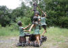 Kids with Water Pump bronze