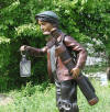 Caddy with Lantern bronze