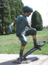 Boy Skateboarding bronze