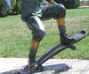 Boy Skateboarding bronze sculpture