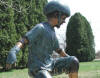 Boy on Skateboard bronze statue