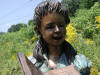 Girls on Bench Reading Bronze