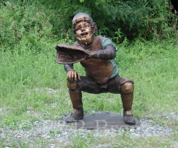 Baseball Catcher bronze boy