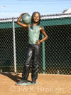 Soccer Girl bronze sculpture