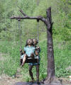 Kids Swinging bronze