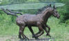 Two Horses bronze table
