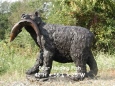 Bronze Bear with Fish Fountain