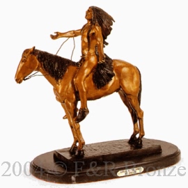 Appeal To The Spirit bronze statue by Dallin