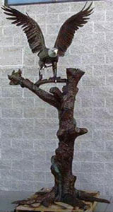 Eagle On Tree Bronze