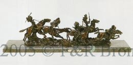 War Party bronze by Carl Kauba