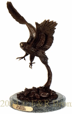Majestic bronze statue by Jules Moigniez