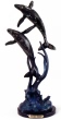 Two Playing Whales bronze by Max Turner