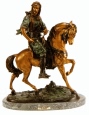 Arab on Horse bronze sculpture