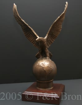 On Top bronze sculpture by Wally Shoop