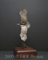 Over the Top bronze statue by Wally Shoop