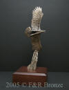 Over The Top bronze statue by Wally Shoop